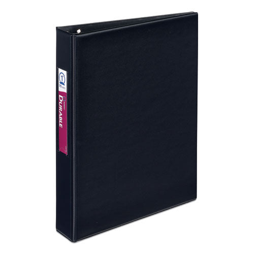 Image of Avery® AVE27257 Mini Size Durable Non-View Binder With Round Rings, 3 Rings, 1" Capacity, 8.5 X 5.5, Black