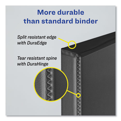 Image of Avery® 27551 Durable Non-View Binder With Durahinge And Slant Rings, 3 Rings, 2" Capacity, 11 X 8.5, Blue