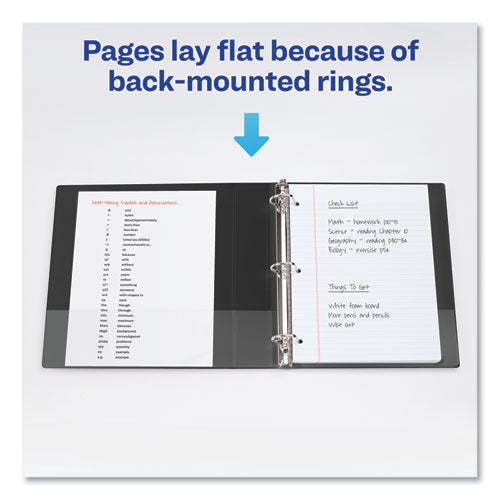 Image of Avery® 27353 Durable Non-View Binder With Durahinge And Slant Rings, 3 Rings, 1.5" Capacity, 11 X 8.5, Green