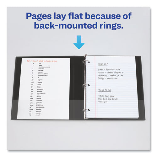 Image of Avery® 04401 Economy Non-View Binder With Round Rings, 3 Rings, 1.5" Capacity, 11 X 8.5, Black, (4401)