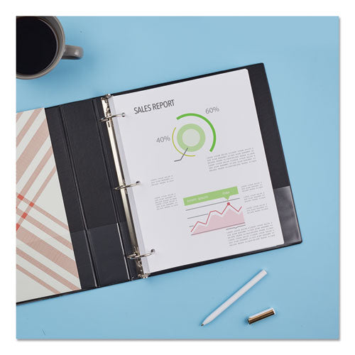 Image of Avery® 03401 Economy Non-View Binder With Round Rings, 3 Rings, 1.5" Capacity, 11 X 8.5, Black, (3401)
