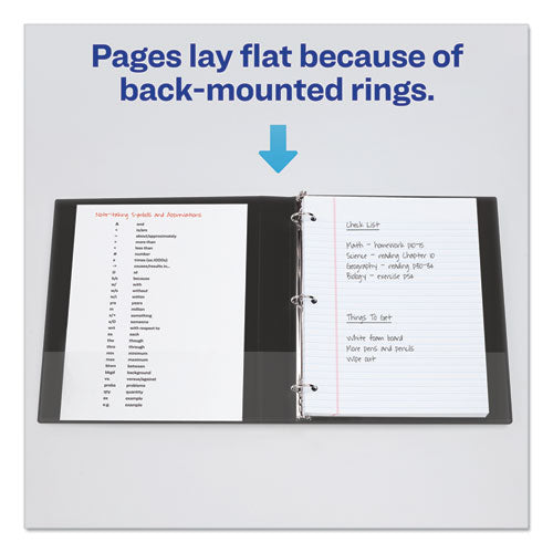 Image of Avery® 05725 Economy View Binder With Round Rings , 3 Rings, 1.5" Capacity, 11 X 8.5, Black, (5725)