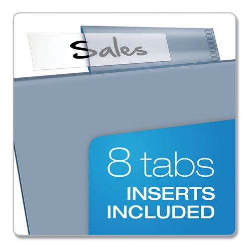 Image of CardinalÂ® Poly 1-Pocket Index Dividers, 8-Tab, 11 x 8.5, Assorted
