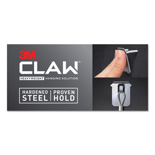 Image of 3M 3PH25M4ES Claw Drywall Picture Hanger, Stainless Steel, 25 lb Capacity, 4 Hooks and 4 Spot Markers,