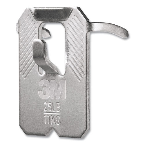 Image of 3M 3PH25M4ES Claw Drywall Picture Hanger, Stainless Steel, 25 lb Capacity, 4 Hooks and 4 Spot Markers,