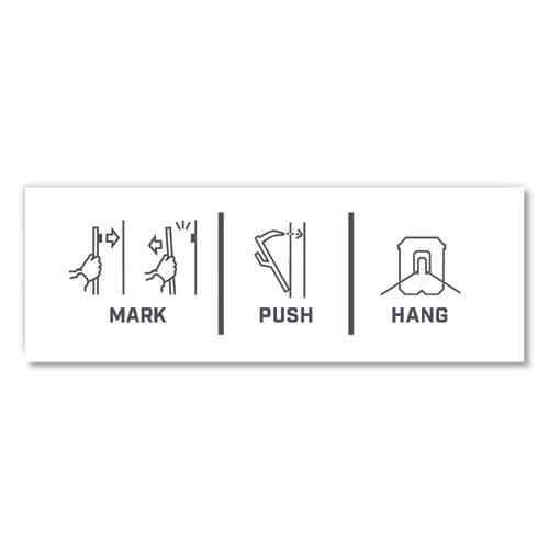 Image of 3M 3PH15M5ES Claw Drywall Picture Hanger, Stainless Steel, 15 lb Capacity, 5 Hooks and 5 Spot Markers