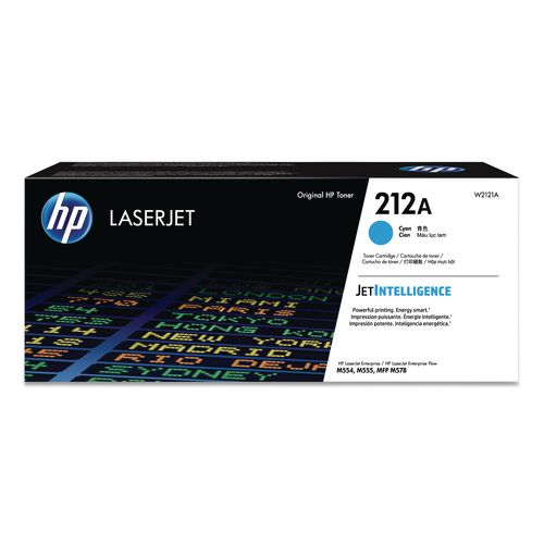 Image of HP W2121A HP 212a, (w2121a) Cyan Original Laserjet Toner Cartridge