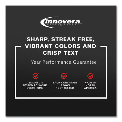 Image of Innovera® IVRN9H63FN Remanufactured Black/Tri-Color Ink, Replacement for 60 (N9H63FN), 200/165 Page-Yield