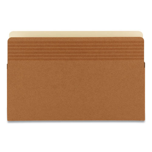 Image of Smead 73211 Easy Grip Pockets, 5.25" Expansion, Legal Size, Redrope, 10/box