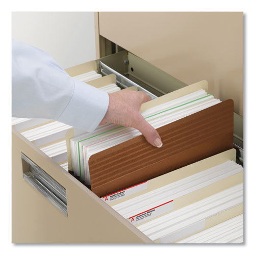 Image of Smead 73210 Easy Grip Pockets, 3.5" Expansion, Legal Size, Redrope, 25/box