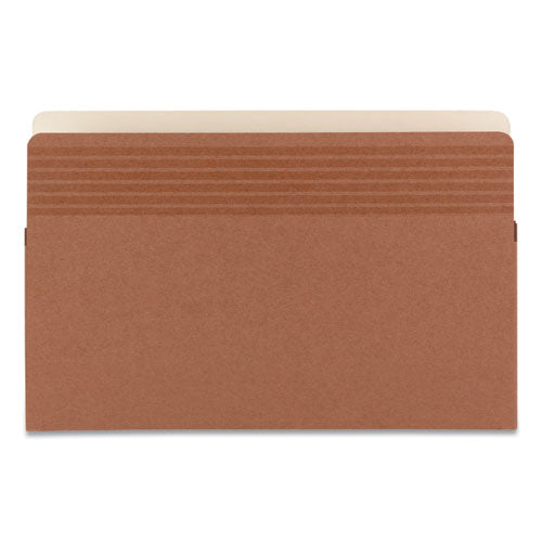 Image of Smead 73210 Easy Grip Pockets, 3.5" Expansion, Legal Size, Redrope, 25/box
