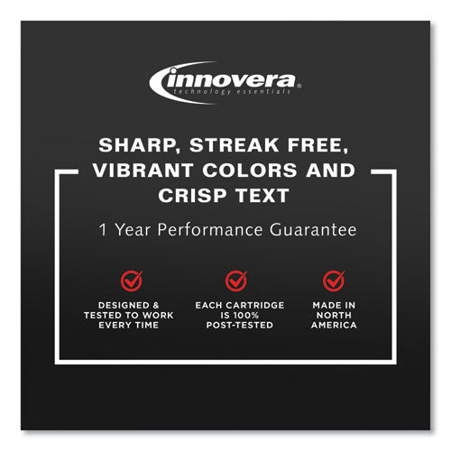 Image of Innovera® IVRLC203BK Remanufactured Black High-Yield Ink, Replacement for LC203BK, 550 Page-Yield