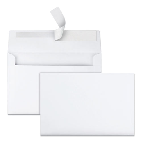 Image of Quality Park QUA10750 Greeting Card/Invitation Envelope, A-9, Square Flap, Redi-Strip Adhesive Closure, 5.75 x 8.75, White, 100/Box