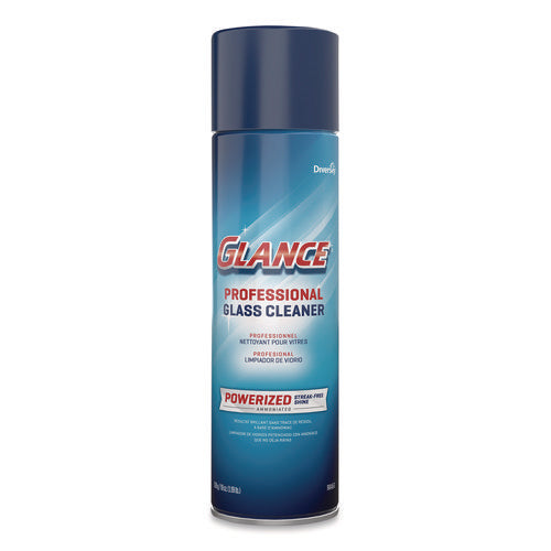 Image of Diversey 101109731 Glance Powerized Glass And Surface Cleaner, Ammonia Scent, 19 Oz Aerosol Spray, 12/carton