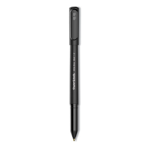 Image of Paper Mate® 2124520 Write Bros. Ballpoint Pen, Stick, Bold 1.2 Mm, Black Ink, Black Barrel, Dozen