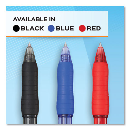 Image of Paper Mate® 2095449 Profile Gel Pen, Retractable, Medium 0.7 Mm, Blue Ink, Translucent Blue Barrel, 36/pack