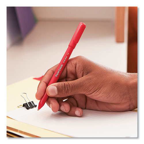 Image of Paper Mate® 3321131C Write Bros. Ballpoint Pen, Stick, Medium 1 Mm, Red Ink, Red Barrel, Dozen