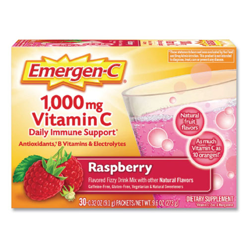 Image of Emergen-CÂ® Original Formula, Raspberry, 0.32 Oz Packet, 30 Packets/box