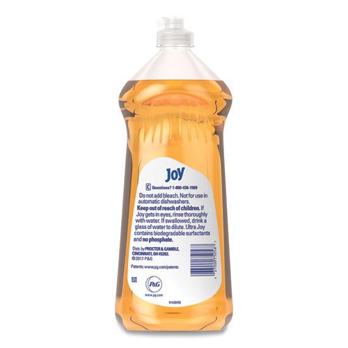 Image of Joy® 75056 Ultra Orange Dishwashing Liquid, Orange Scent, 30 oz Bottle, 10/Carton