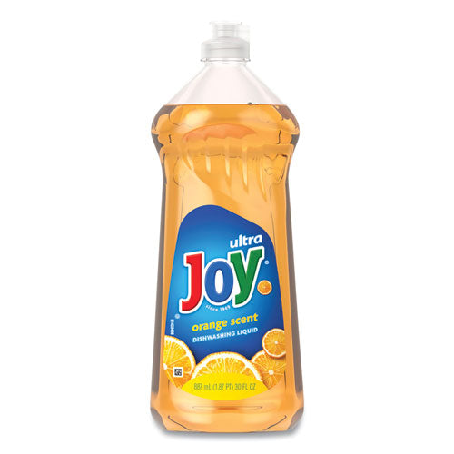 Image of Joy® 75056 Ultra Orange Dishwashing Liquid, Orange Scent, 30 oz Bottle, 10/Carton