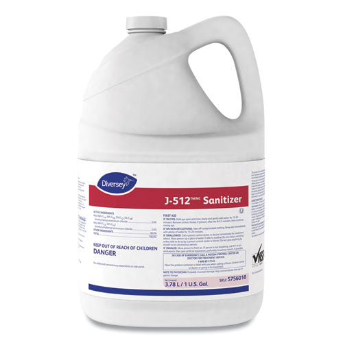 Image of Diversey 5756018 J-512tm/mc Sanitizer, 1 Gal Bottle, 4/carton