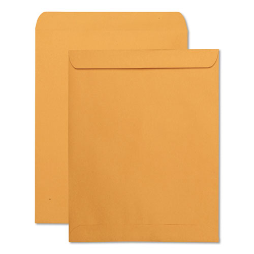 Image of Quality Park Catalog Envelope, 28 lb Bond Weight Kraft, #14 1/2, Square Flap, Gummed Closure, 11.5 x 14.5, Brown Kraft, 250/Box