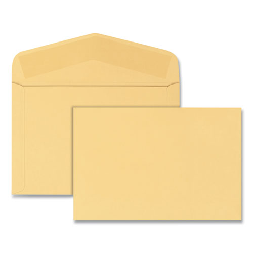 Image of Quality Park QUA54416 Open-Side Booklet Envelope, #15, Hub Flap, Gummed Closure, 10 X 15, Manila, 100/box