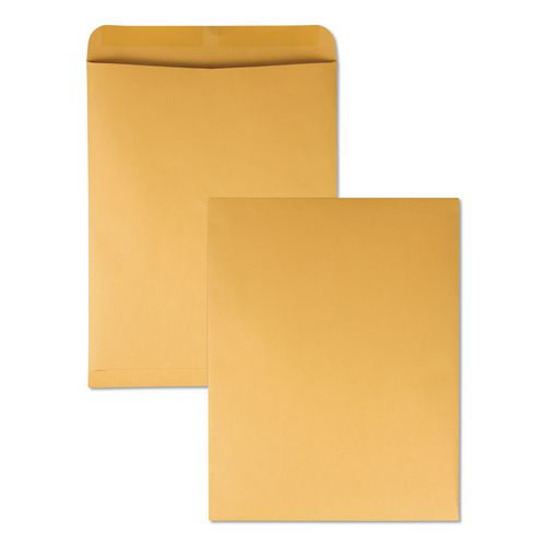 Image of Quality Park QUA41965 Catalog Envelope, 28 lb Bond Weight Kraft, #15 1/2, Square Flap, Gummed Closure, 12 x 15.5, Brown Kraft, 250/Box