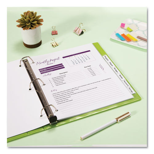 Image of Avery® 11836 Insertable Big Tab Plastic Dividers, 8-Tab, 11 X 8.5, Clear, 1 Set
