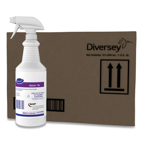 Image of Diversey 4277285 Oxivir Tb One-Step Disinfectant Cleaner, 32 Oz Bottle, 12/carton
