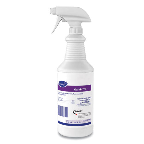 Image of Diversey 4277285 Oxivir Tb One-Step Disinfectant Cleaner, 32 Oz Bottle, 12/carton