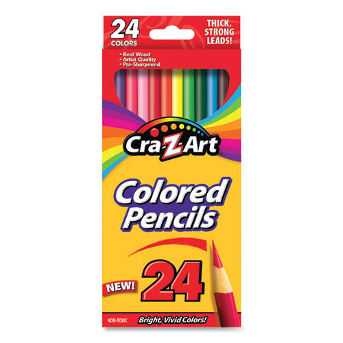 Image of Cra-Z-Art® 10403WM40 Colored Pencils, 24 Assorted Lead and Barrel Colors, 24/Set