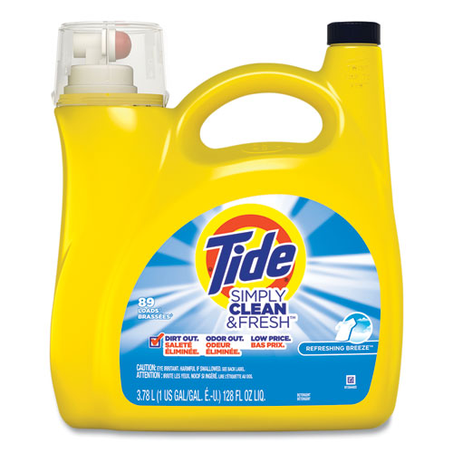 Image of Tide® 20781 Simply Clean And Fresh Laundry Detergent, Refreshing Breeze, 138 Oz Bottle