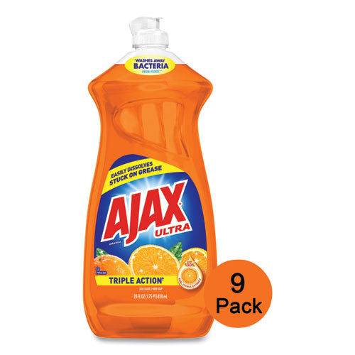 Image of Ajax® 144678 Dish Detergent, Liquid, Orange Scent, 28 Oz Bottle, 9/carton