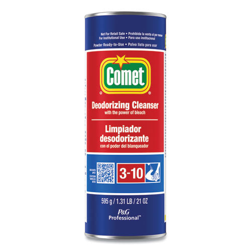 Image of Comet® 32987 Deodorizing Cleanser With Bleach, Powder, 21 Oz Canister
