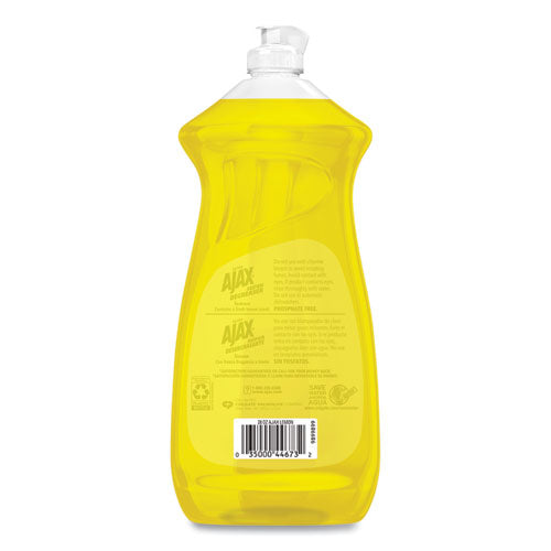 Image of Ajax® 144673 Dish Detergent, Lemon Scent, 28 Oz Bottle, 9/carton