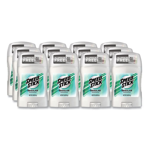 Image of Speed Stick® 194020 Deodorant, Regular Scent, 1.8 oz, 12/Carton