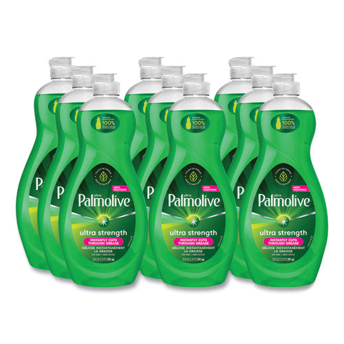 Image of Ultra Palmolive® US04268A Dishwashing Liquid, Ultra Strength, Original Scent, 20 oz Bottle, 9/Carton