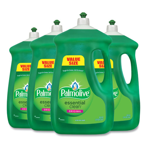 Image of Palmolive® 146157 Dish Soap Liquid, Original Scent, Green, 90 oz Bottle, 4/Carton