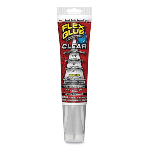 Image of Flex Seal Products® GFSCLRR04 Flex Glue, 4 Oz, Dries Clear