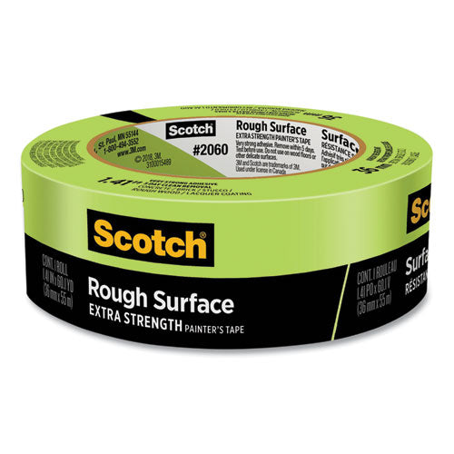 Image of Scotch® 206036AP Rough Surface Extra Strength Painter's Tape, 3" Core, 1.41" x 60.1 yds, Green