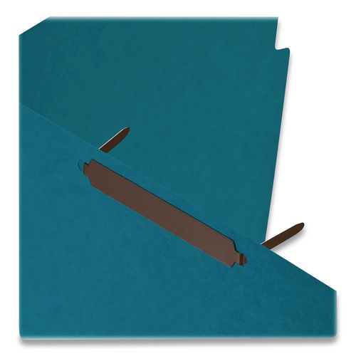 Image of Officemate OIC99876 Self-Adhesive Two-Prong Folder Fastener Bases, 2" Capacity, 2.75" Center to Center, Brown, 100/Box