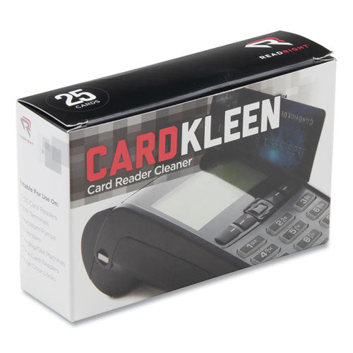 Image of Read Right® RR1222 Cardkleen Presaturated Magnetic Head Cleaning Cards, 3 3/8" X 2 1/8", 25/box