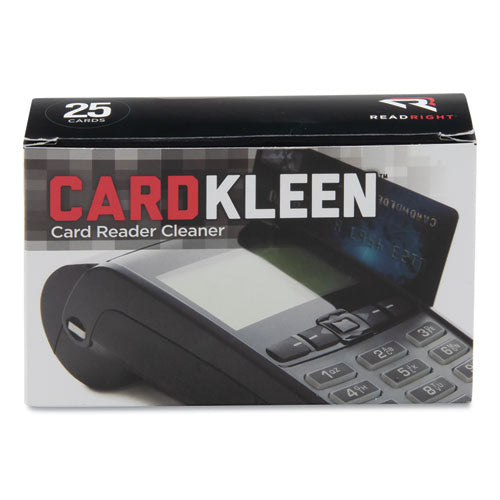 Image of Read Right® RR1222 Cardkleen Presaturated Magnetic Head Cleaning Cards, 3 3/8" X 2 1/8", 25/box