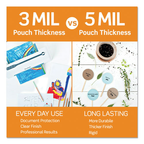 Image of ScotchÂ® Laminating Pouches, 5 Mil, 3.75" X 2.38", Gloss Clear, 100/pack