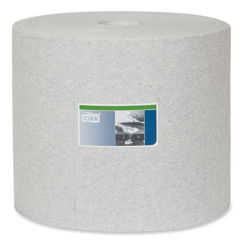 Image of Tork® 520305 Industrial Cleaning Cloths, 1-Ply, 12.6 X 13.3, Gray, 1,050 Wipes/roll
