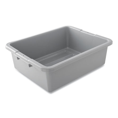 Image of Rubbermaid® Commercial FG335192GRAY Bus/utility Box, 17.3" X 7" X 21.5", Gray, 100/carton