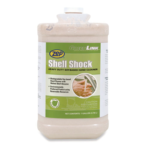 Image of Zep® 318524 Shell Shock Heavy Duty Soy-Based Hand Cleaner, Cinnamon Scent, 1 gal, 4/Carton
