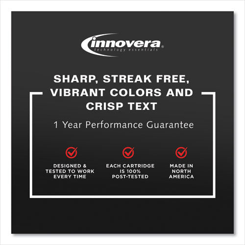 Image of Innovera® IVR952CMY Remanufactured Cyan/Magenta/Yellow Ink, Replacement for 952 (N9K27AN), 700 Page-Yield