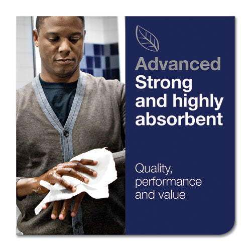 Image of Tork® 290092A Advanced Matic Hand Towel Roll, 2-Ply, 7.7" x 525 ft, White, 643/Roll, 6 Rolls/Carton